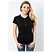 T-shirt Donna American Classic Serafino - Taglia: M - Colore: Nero - Foto miniatura 1