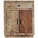 Credenza 60x30x75 Cm In Legno Massello Di Mango - Foto miniatura 3