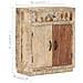 Credenza 60x30x75 Cm In Legno Massello Di Mango - Foto miniatura 7