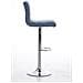 Sgabello Bar PERU con Fodera in Tessuto | Sgabello Alto Girevole a 360° e Regolabile in Altezza 64 - 84 cm | Sgabello con Poggiapiedi | Sgabello Cucina con Schienale Imbottito ed Eleganti Cuciture | Sedia Cucina Moderna blu - Foto miniatura 3