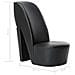 Poltrona A Forma Di Scarpa Con Tacco In Similpelle Nera - Foto miniatura 7
