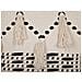 Pouf In Cotone Beige / nero 50 X 50 Cm Thondi - Foto miniatura 9