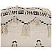 Pouf In Cotone Beige / nero 50 X 50 Cm Thondi - Foto miniatura 15