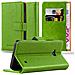 Custodia Compatibile Con Nokia Lumia 640 In Verde Erbe - Coperchio Protettiva Con Chiusura Magnetica, Funzione Stand E Tasca Per Le Carte - Foto miniatura 1