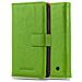 Custodia Compatibile Con Nokia Lumia 640 In Verde Erbe - Coperchio Protettiva Con Chiusura Magnetica, Funzione Stand E Tasca Per Le Carte - Foto miniatura 2