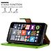 Custodia Compatibile Con Nokia Lumia 640 In Verde Erbe - Coperchio Protettiva Con Chiusura Magnetica, Funzione Stand E Tasca Per Le Carte - Foto miniatura 6