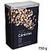 Contenitore Da Cucina Per Cereali In Ferro Nero 750gr 18x10x H24,5 Cm - Foto miniatura 1