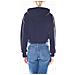 Felpa Donna Nera Crop Con Monogram - Foto miniatura 3
