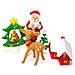 Decorazioni Per Torte Di Natale Abete, Casa, Daina E Babbo Natale - Foto miniatura 1