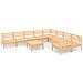 Set Salotto da Giardino 10 pz in Legno Massello di Pino - Foto miniatura 2