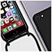 Cover Semirigida Per Iphone 7, 8, Se 2020/2022 Cordino Nylon 80 Cm Nera - Foto miniatura 5