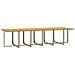 Set Da Pranzo Per Giardino 13pz Con Cuscini In Polyrattan Beige - Foto miniatura 3