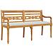 Panchina Batavia Con Cuscino 150 Cm In Legno Massello Di Teak - Foto miniatura 2