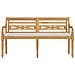 Panchina Batavia Con Cuscino 150 Cm In Legno Massello Di Teak - Foto miniatura 3