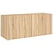 Mobile Tv A Parete Con Luci Led Rovere Sonoma 100x35x41 Cm - Foto miniatura 3
