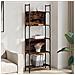 Libreria 5ripiani Rovere Fumo 60,5x24x166,5cm Legno Multistrato - Foto miniatura 1