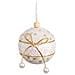 Palle Di Natale Bianco Dorato Polyfoam Tessuto Fiocco 8 X 8 X 8 Cm (4 Unità) - Foto miniatura 1
