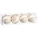 Palle Di Natale Bianco Dorato Polyfoam Tessuto Fiocco 8 X 8 X 8 Cm (4 Unità) - Foto miniatura 2