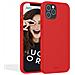 Cover Per Iphone 13 Pro Max Premium Silicone Microfibra, Rosso - Foto miniatura 1