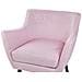 Poltrona Velluto Rosa E Nero Drammen - Foto miniatura 8