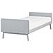 Letto Singolo Legno Grigio 90 X 200 Cm Bonnac - Foto miniatura 3