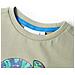 Maglietta Da Bambino A Maniche Corte Cachi Chiaro 140 - Foto miniatura 3