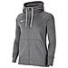 Felpa Con Cappuccio Full Zip Cw6955-071 Donna Taglia Xs Colore Grigio - Foto miniatura 1