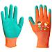 Guanti Da Lavoro Per Bambini, Poliestere Rivestito In Lattice (crincle), Taglia 5 - Foto miniatura 1
