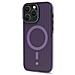 Apple Iphone 16 Pro Max Cover Magsafe In Tpu Design Semi Trasparente Viola - Foto miniatura 1