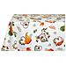 Tovaglia Per Salotto Cucina Tavolo 100% Cotone Made In Italy Zucca Rp 140x140 Zucca - Foto miniatura 5