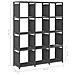 Mensola Con 12 Vani A Cubo Grigia 103x30x141 Cm In Tessuto - Foto miniatura 8