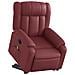 Poltrona Alzapersona Reclinabile Rosso Vino in Similpelle - Foto miniatura 3