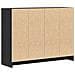 Mobile Nero Rovere 102x33x75 cm in Legno Ingenerizzato - Foto miniatura 6