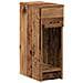 Comodini con Cassetto 2 pz in Legno Antico 20x36x60 cm - Foto miniatura 5