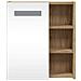 Armadietto Bagno con Specchio e LED Rovere 45x13x52 cm - Foto miniatura 6