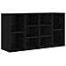 Panca per scarpe con lo scaffale Rovere nero 103 x 30 x 54.5 cm - Foto miniatura 1