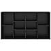 Panca per scarpe con lo scaffale Rovere nero 103 x 30 x 54.5 cm - Foto miniatura 5
