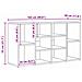 Panca per scarpe con lo scaffale Rovere nero 103 x 30 x 54.5 cm - Foto miniatura 9