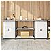 Set di Stoccaggio per Cucina 3 pcs Bianco 210 x 50 x 92 cm - Foto miniatura 2