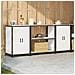 Set di Stoccaggio per Cucina 3 pcs Bianco 210 x 50 x 92 cm - Foto miniatura 4