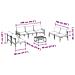 Set Divano da Giardino 8 pcs Antracite Acciaio - Foto miniatura 8