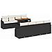 Set Divano da Giardino con archiviazione 9 pcs Nero Poly Rattan - Foto miniatura 1