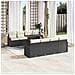 Set Divano da Giardino con archiviazione 9 pcs Nero Poly Rattan - Foto miniatura 2