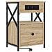 Armadio da Notte 2 pcs rovere sonoma 40 x 31 x 60 cm - Foto miniatura 5