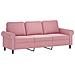 Set di Divani 2 pz con Cuscini rosa in Velluto - Foto miniatura 4