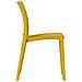 Sedia Da Sala Da Pranzo Altea In Plastica Giallo Senape Chiaro Modello Comfort - Foto miniatura 4