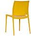 Sedia Da Sala Da Pranzo Altea In Plastica Giallo Senape Chiaro Modello Comfort - Foto miniatura 5
