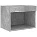 Mobili TV a Muro con LED 8pz Grigio Cemento Legno Multistrato - Foto miniatura 9