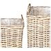 Cestino per Piante con archiviazione 2 pcs Grigio Rattan Lacak - Foto miniatura 5