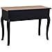 Console In Legno Laccato Nero Invecchiato Con 3 Cassetti 115x50x80h Cm - Foto miniatura 5